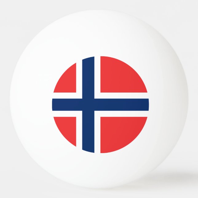 Bolinha De Ping Pong Bandeira da Noruega (Frente)