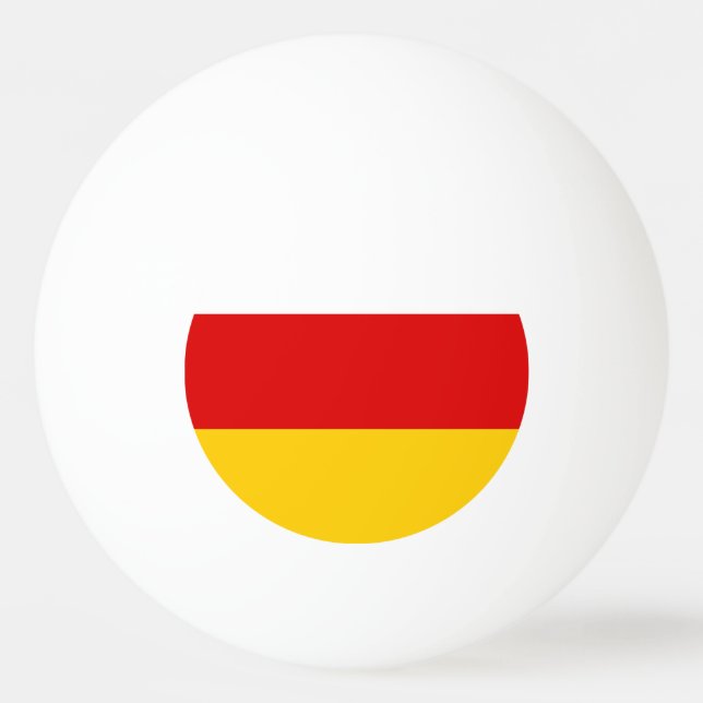 Bolinha De Ping Pong Bandeira da Ossétia do Sul (Frente)