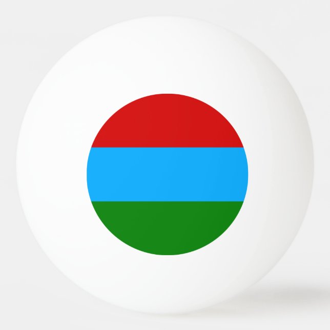 Bolinha De Ping Pong Bandeira da República da Carélia (Frente)
