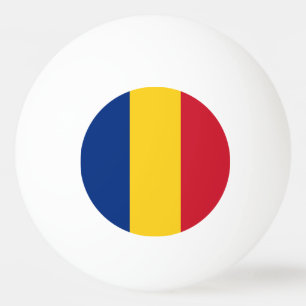 Bolinha De Ping Pong Bandeira da Romênia