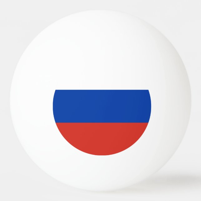 Bolinha De Ping Pong Bandeira da Rússia (Frente)