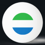 Bolinha De Ping Pong Bandeira da Serra Leoa<br><div class="desc">Bandeira patriótica da Serra Leoa.</div>