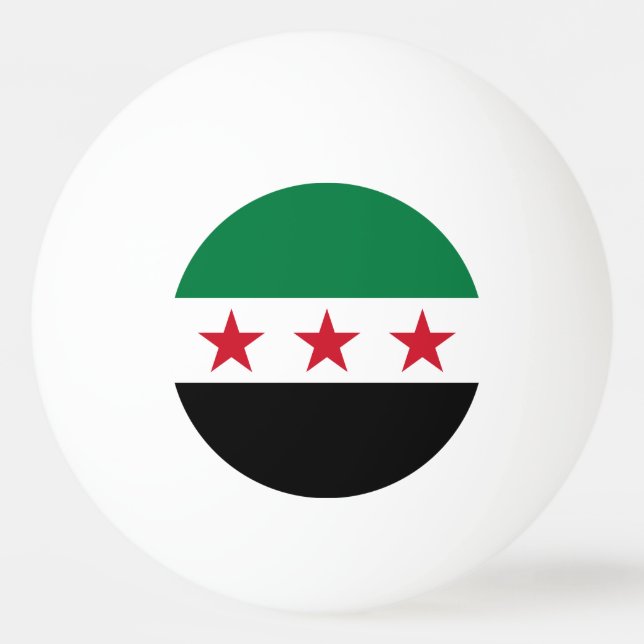 Bolinha De Ping Pong Bandeira da Síria (Frente)