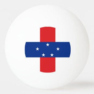 Bolinha De Ping Pong Bandeira das Antilhas Neerlandesas