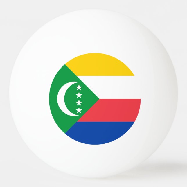 Bolinha De Ping Pong Bandeira das Comores (Frente)