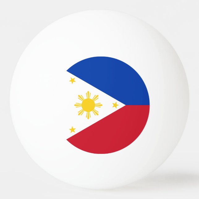 Bolinha De Ping Pong Bandeira das Filipinas (Frente)
