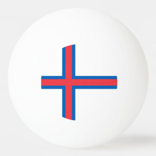 Bolinha De Ping Pong Bandeira das Ilhas Faroé