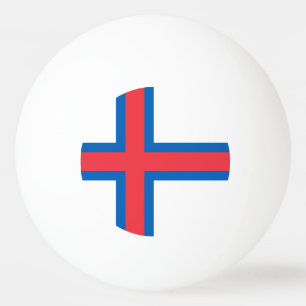 Bolinha De Ping Pong Bandeira das Ilhas Faroé