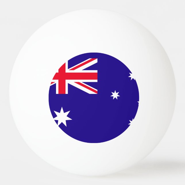 Bolinha De Ping Pong Bandeira de Austrália (Frente)