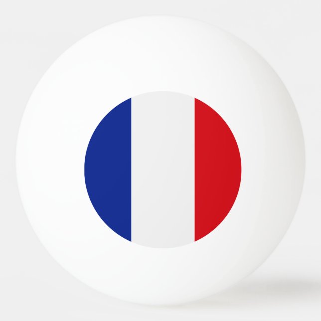 Bolinha De Ping Pong Bandeira de France (Verso)