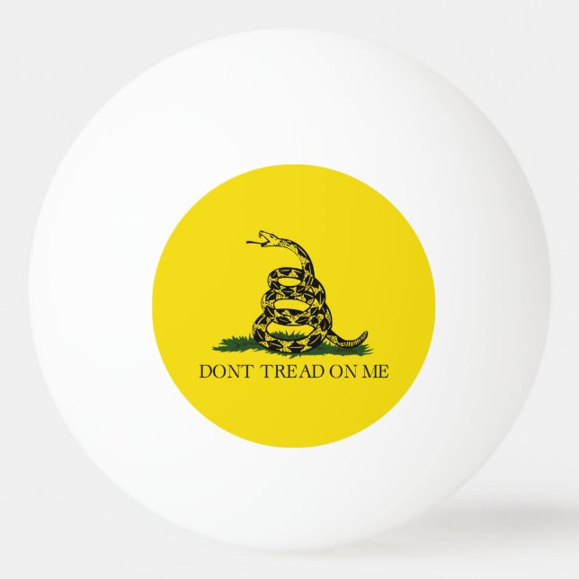 Bolinha De Ping Pong Bandeira de Gadsden Rattlesnake: Guerra Revolucion (Frente)
