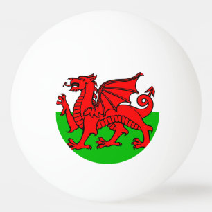 Bolinha De Ping Pong Bandeira de Galês