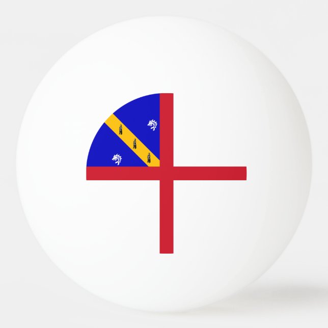 Bolinha De Ping Pong Bandeira de Herm (Frente)