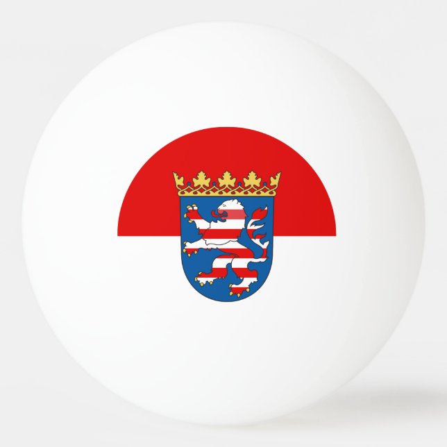 Bolinha De Ping Pong Bandeira de Hesse Ping Pong Ball (Frente)