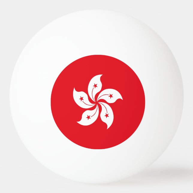 Bolinha De Ping Pong Bandeira de Hong Kong (Frente)