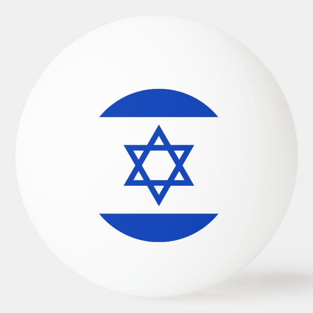 Bolinha De Ping Pong Bandeira de Israel (Frente)
