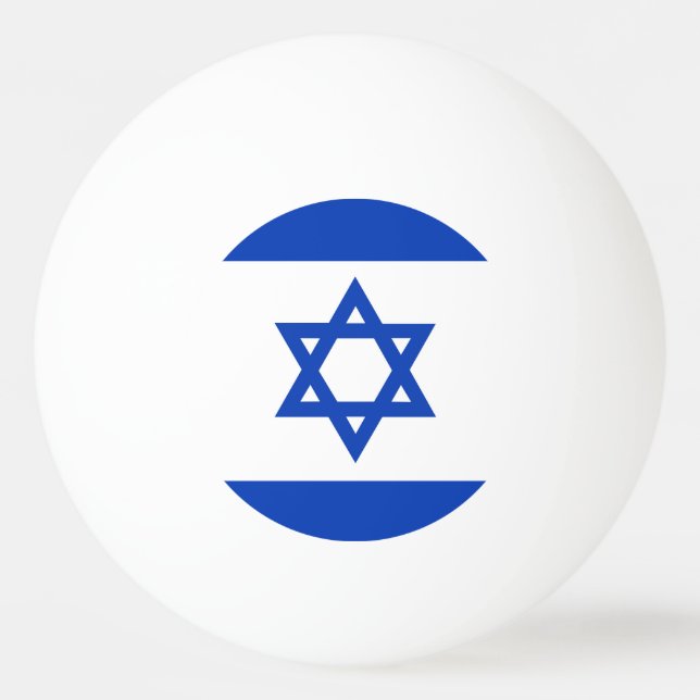 Bolinha De Ping Pong bandeira de Israel (Frente)