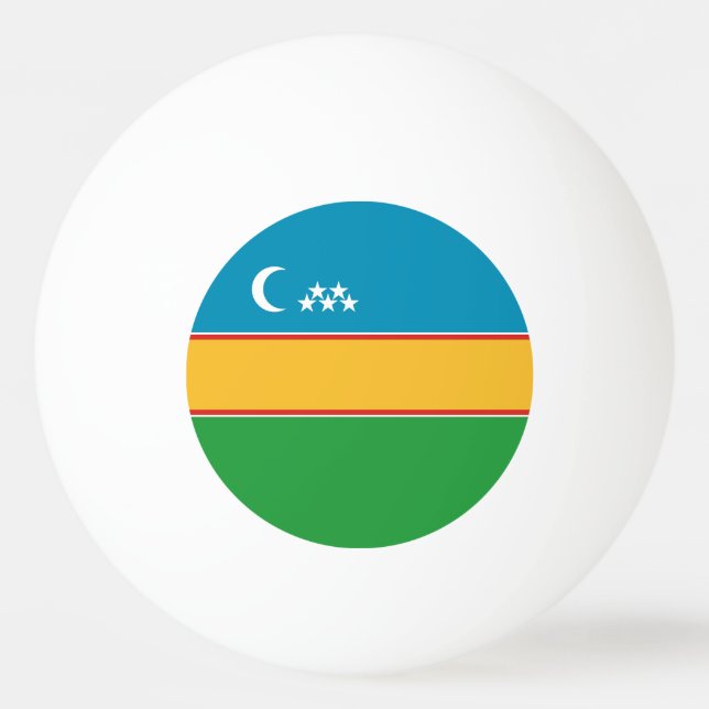 Bolinha De Ping Pong Bandeira de Karakalpakstan (Frente)