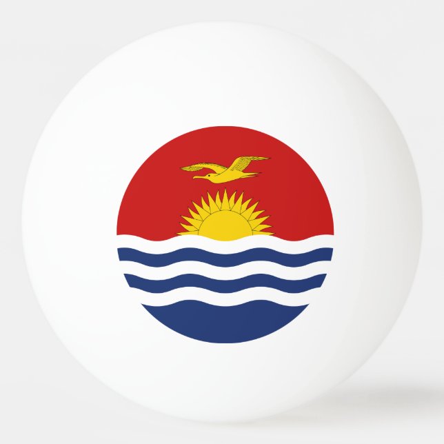 Bolinha De Ping Pong Bandeira de Kiribati (Frente)