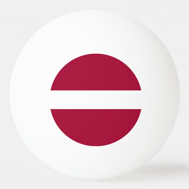Bolinha De Ping Pong Bandeira de Latvia (Frente)
