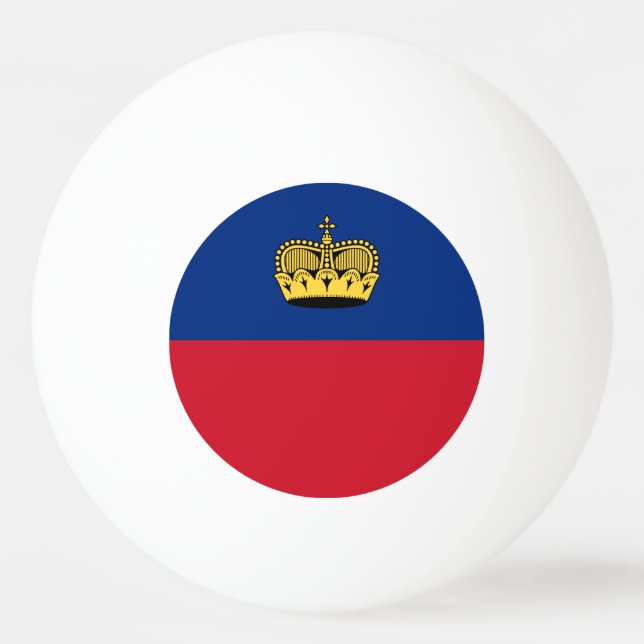 Bolinha De Ping Pong Bandeira de Liechtenstein (Frente)