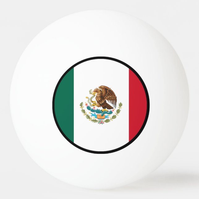 Bolinha De Ping Pong Bandeira de México (Verso)