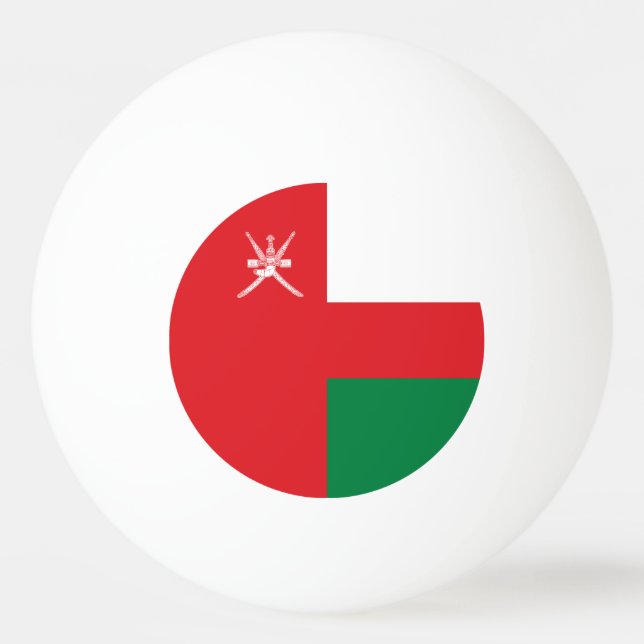 Bolinha De Ping Pong Bandeira de Omã (Frente)