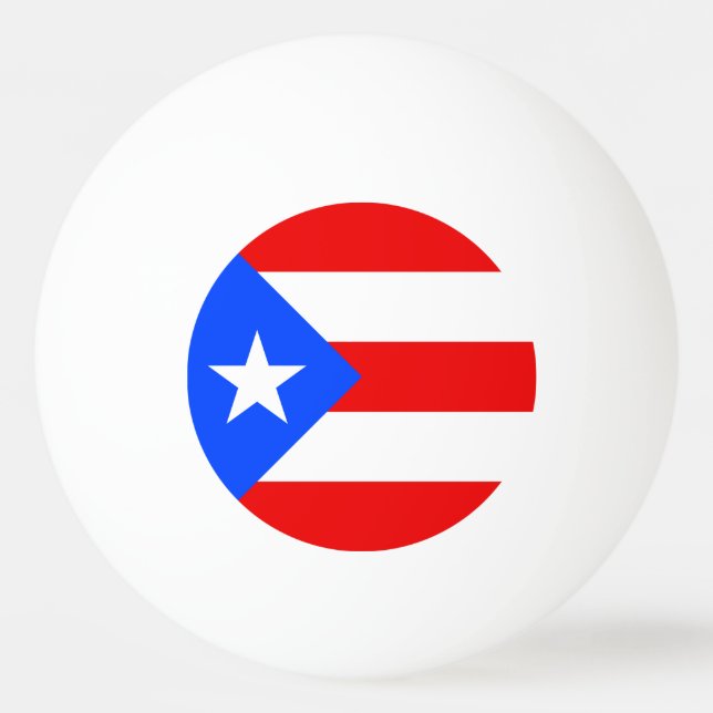Bolinha De Ping Pong Bandeira de Porto Rico (Frente)