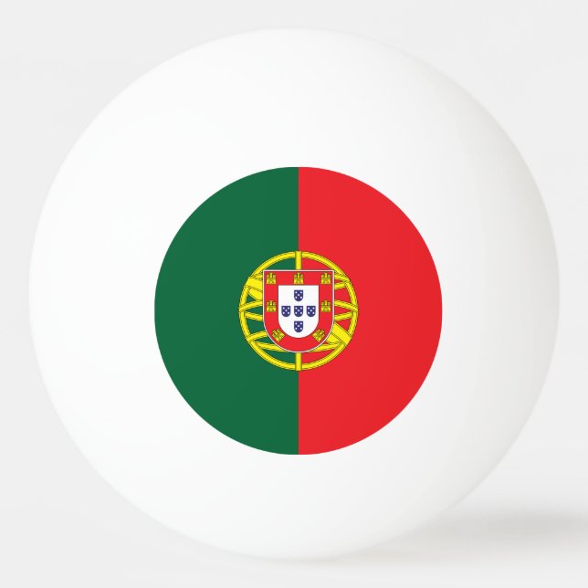 Bolinha De Ping Pong Bandeira de Portugal (Frente)