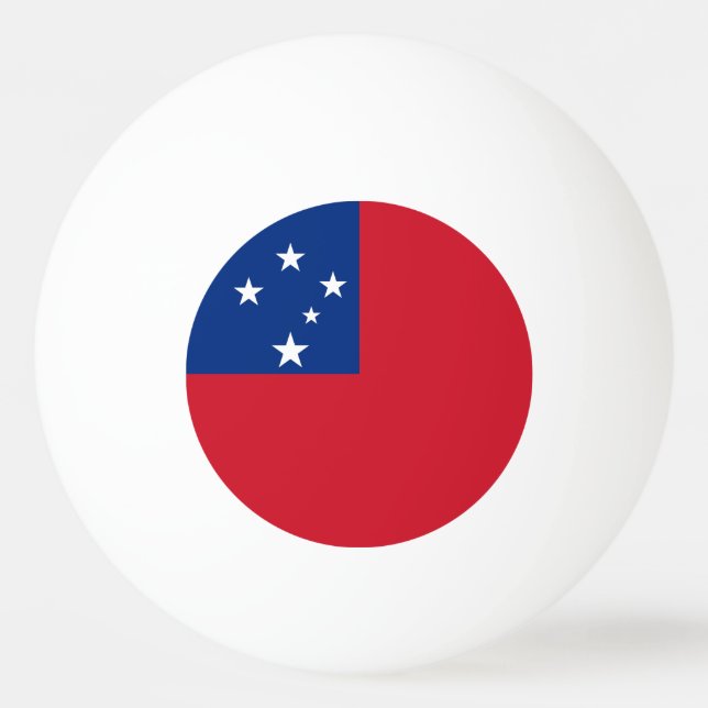 Bolinha De Ping Pong Bandeira de Samoa (Frente)