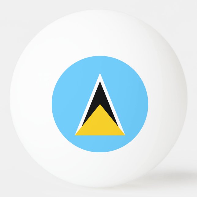 Bolinha De Ping Pong Bandeira de Santa Lúcia (Frente)
