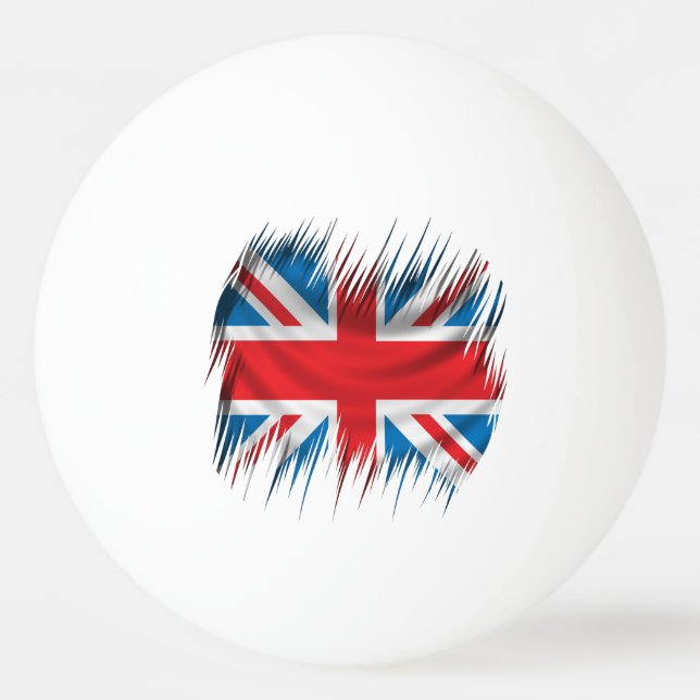 Bolinha De Ping Pong Bandeira de Union Jack dos Shredders (Frente)