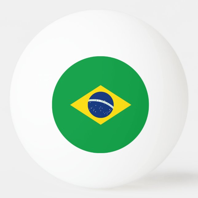 Bolinha De Ping Pong Bandeira do Brasil (Frente)