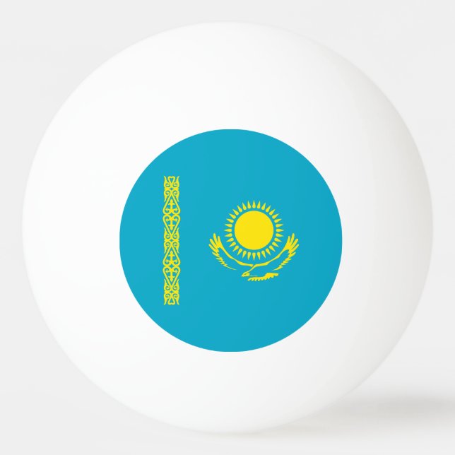 Bolinha De Ping Pong Bandeira do Cazaquistão (Frente)