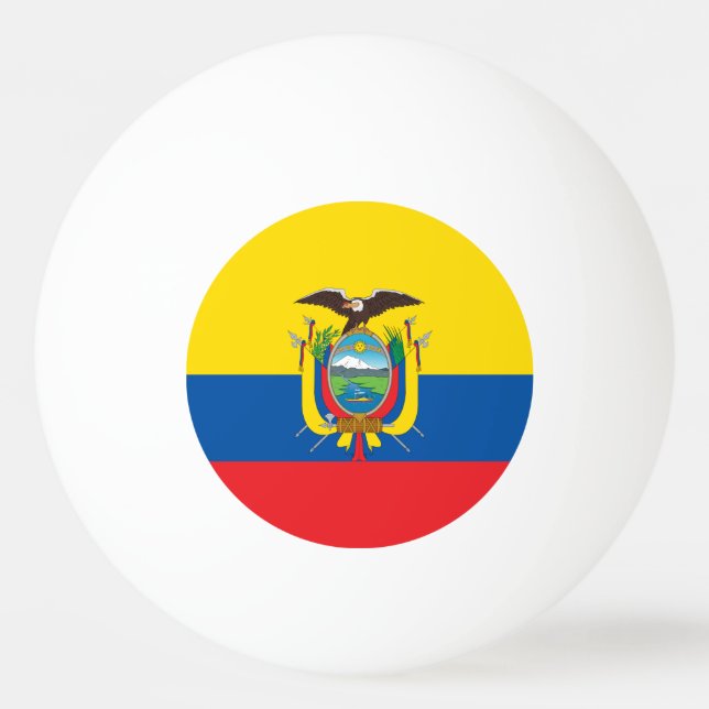 Bolinha De Ping Pong Bandeira do Equador (Frente)