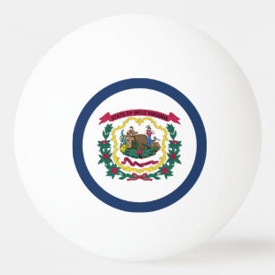 Bolinha De Ping Pong Bandeira do Estado da Virgínia Ocidental