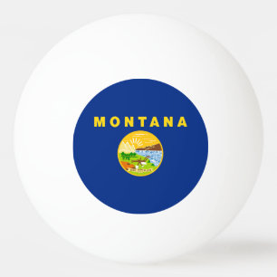 Bolinha De Ping Pong Bandeira do Estado de Montana