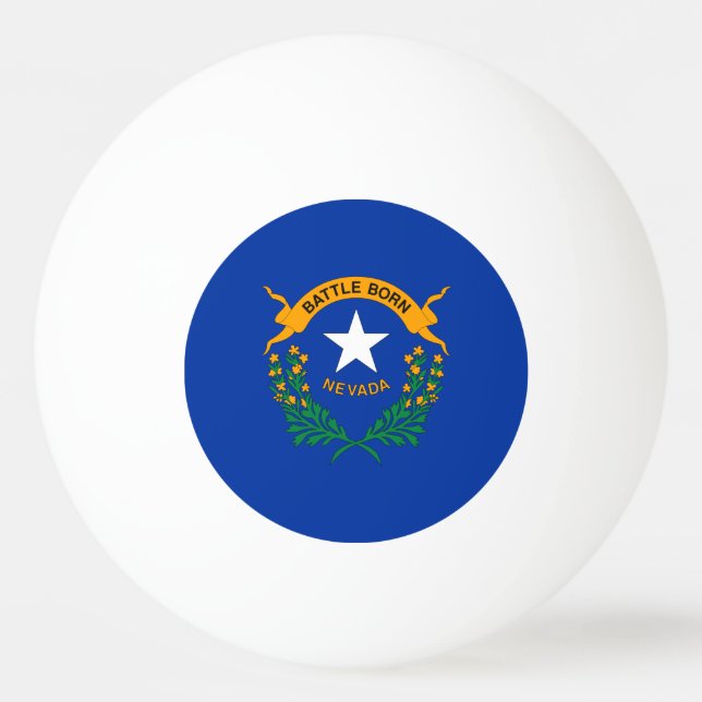 Bolinha De Ping Pong Bandeira do Estado de Nevada (Frente)