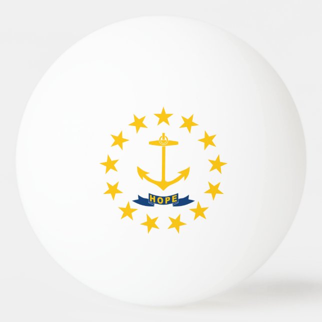 Bolinha De Ping Pong Bandeira do Estado de Rhode Island (Frente)
