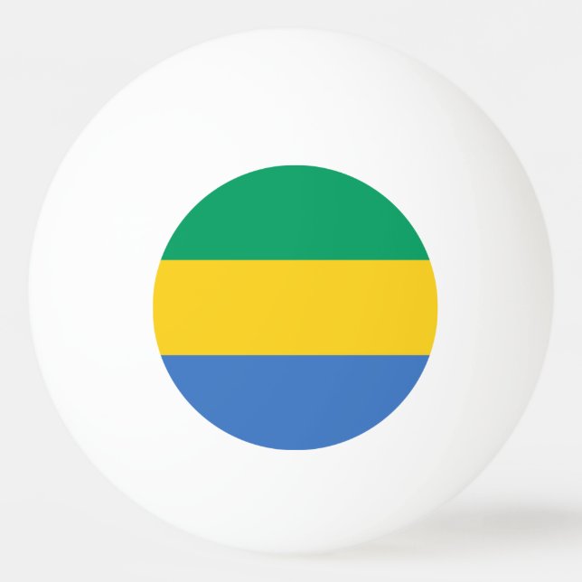 Bolinha De Ping Pong Bandeira do Gabão (Frente)