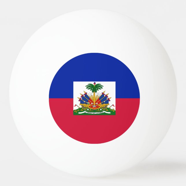 Bolinha De Ping Pong Bandeira do Haiti (Frente)