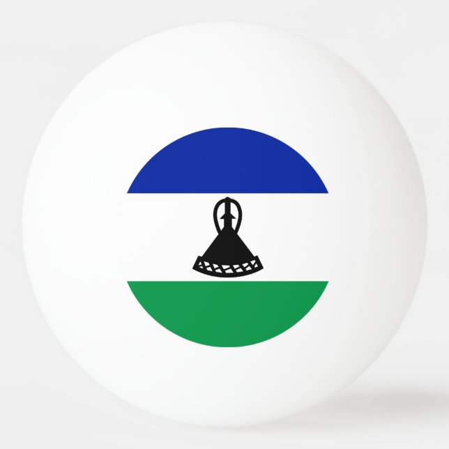 Bolinha De Ping Pong Bandeira do Lesoto (Frente)