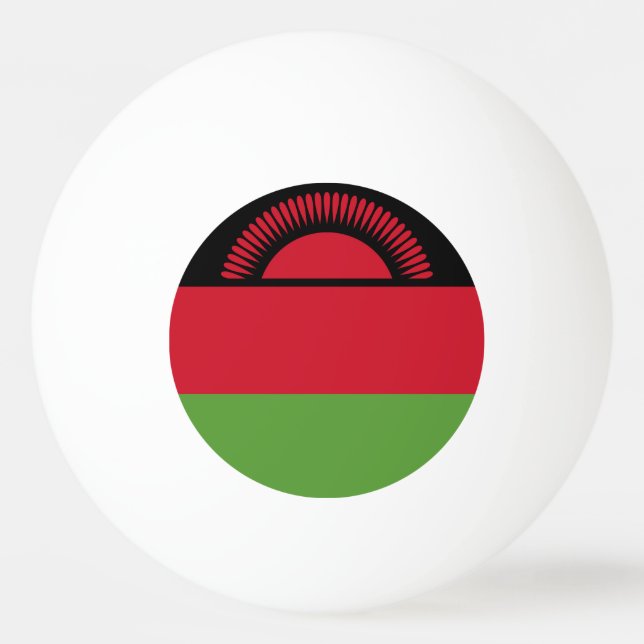 Bolinha De Ping Pong Bandeira do Malawi (Frente)