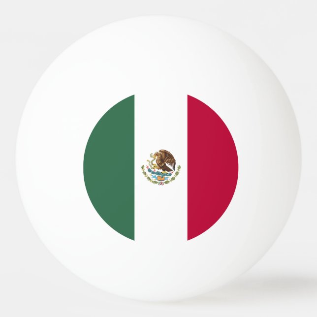 Bolinha De Ping Pong Bandeira do México (Frente)