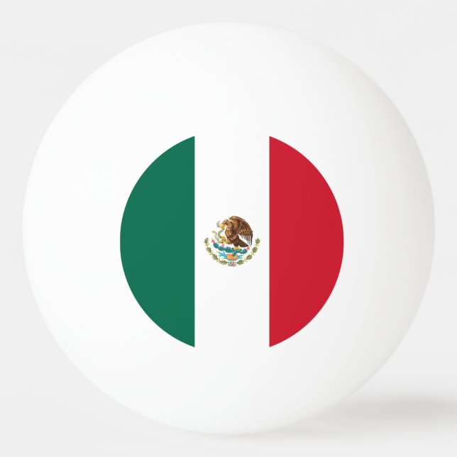 Bolinha De Ping Pong Bandeira do México (Frente)