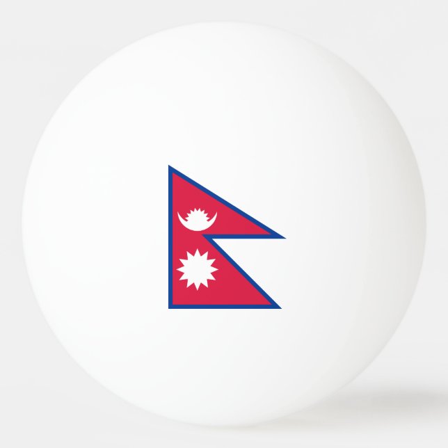 Bolinha De Ping Pong Bandeira do Nepal (Frente)