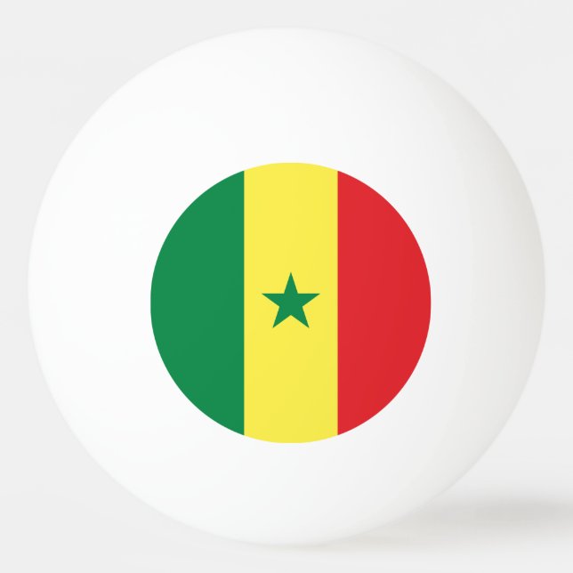 Bolinha De Ping Pong Bandeira do Senegal (Frente)