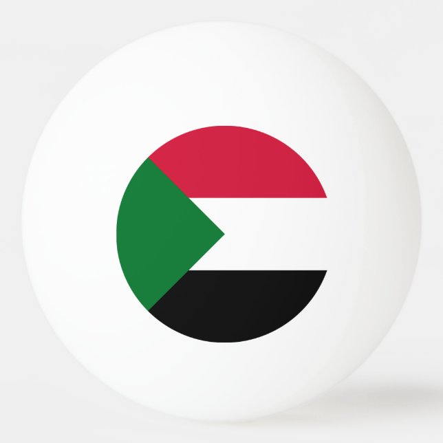 Bolinha De Ping Pong Bandeira do Sudão (Frente)