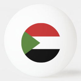 Bolinha De Ping Pong Bandeira do Sudão