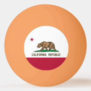 Bolinha De Ping Pong Bandeira do Urso da República da Califórnia: Calif